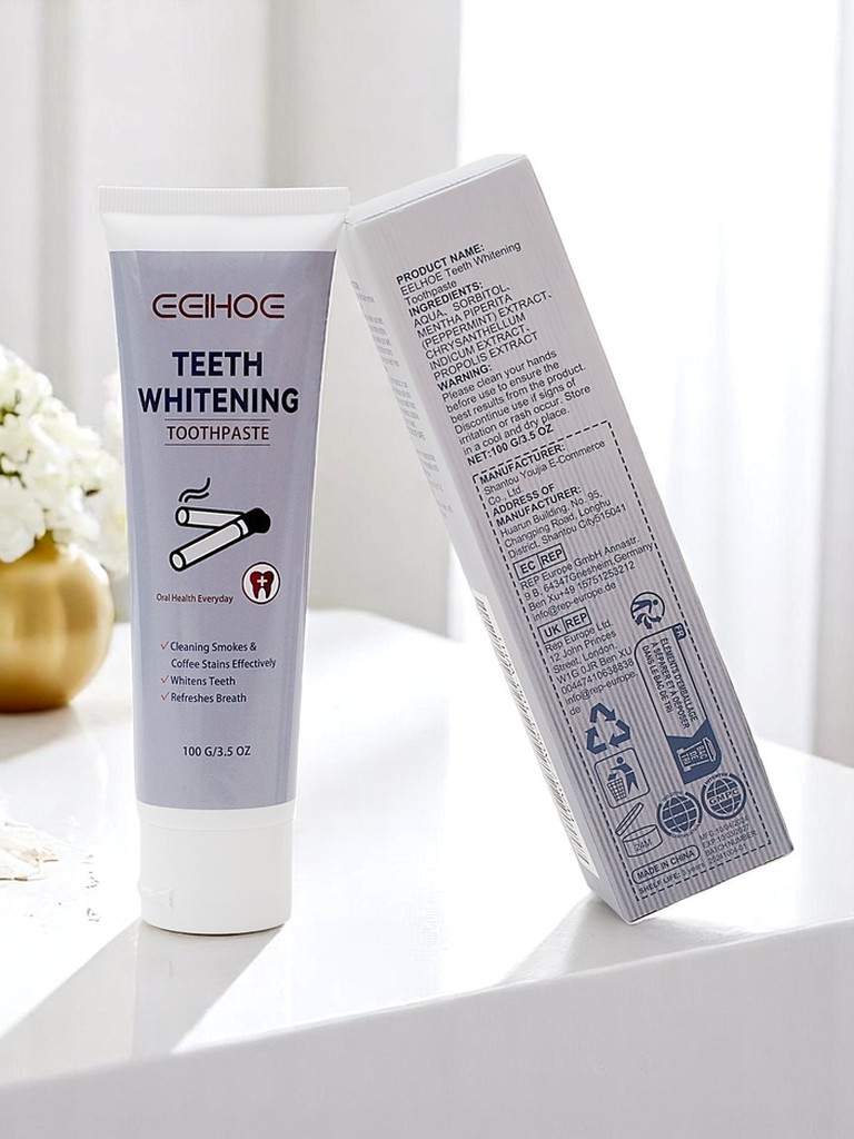 Dėmes šalinanti ir balinanti dantų pasta