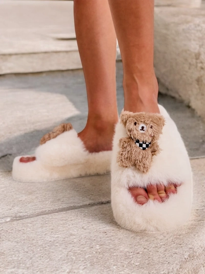 Royalfashion Moteriški platformos namų šlepetės Helio