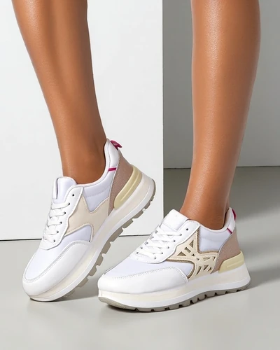 Royalfashion moteriški sportbačiai su blizgučiais Senues