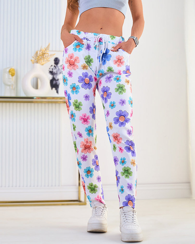 Royalfashion Женские брюки из цветочной ткани