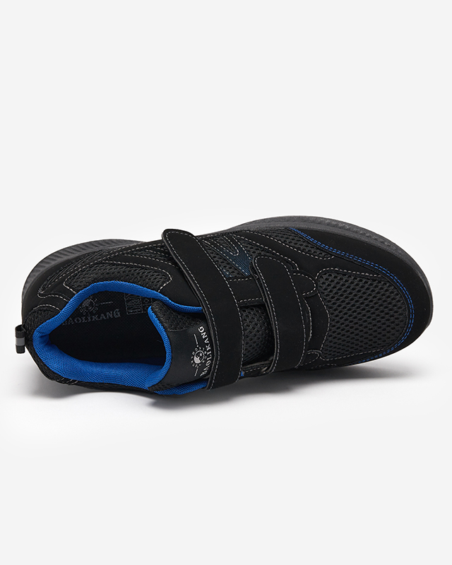 Vyriški mėlyni ir juodi Beniros Velcro batai - Avalynė