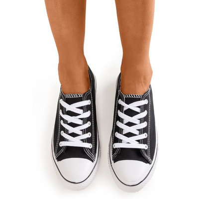 Czarne damskie trampki Fips - Obuwie