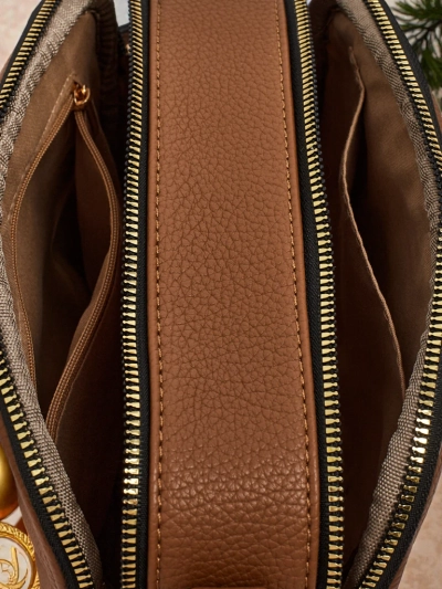 Dygsniuotas mažas moteriškas krepšys iš eko odos Connere