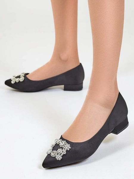 Royalfashion Moteriški satino tipo balerinos su sagtimi Legant