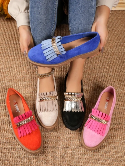 Royalfashion Moteriški ekologiški suedės mokasinai Mare Nostrum