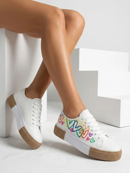 Royalfashion Moteriški sportbačiai su širdelės raštu Sercess