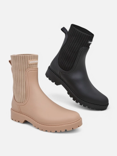 Royalfashion Женские матовые резиновые сапоги Dasiine