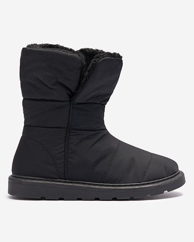 Royalfashion Черная женская обувь a'la snow boots Kalioli
