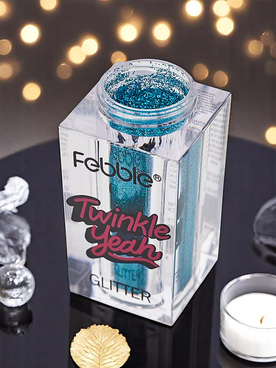 Turkio spalvos blizgučiai „Twinkle Yeah“ veidui ir kūnui