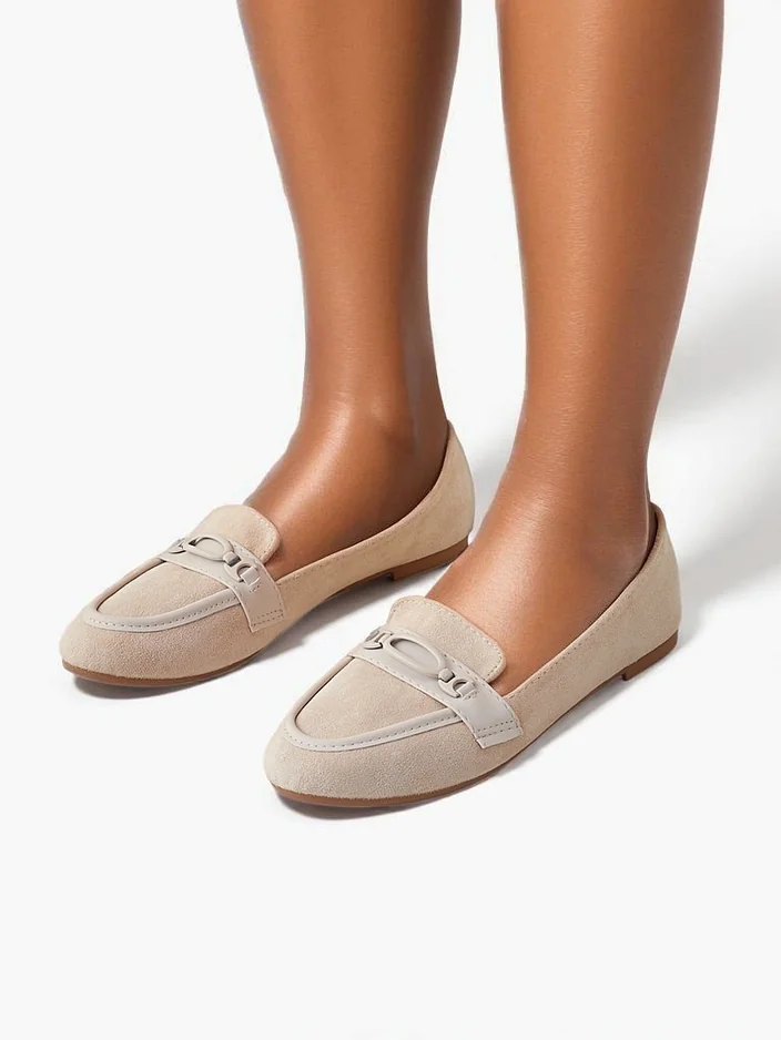 Женские мокасины из экосапожной замши Royalfashion Zammei