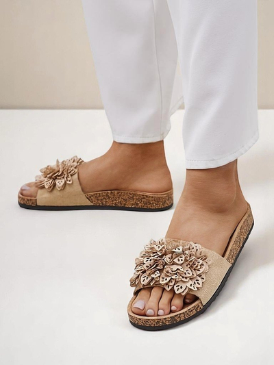 Royalfashion moteriškos sandalės su gėlėmis Occes
