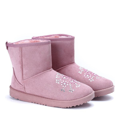 Розовые зимние ботинки Valia - Обувь