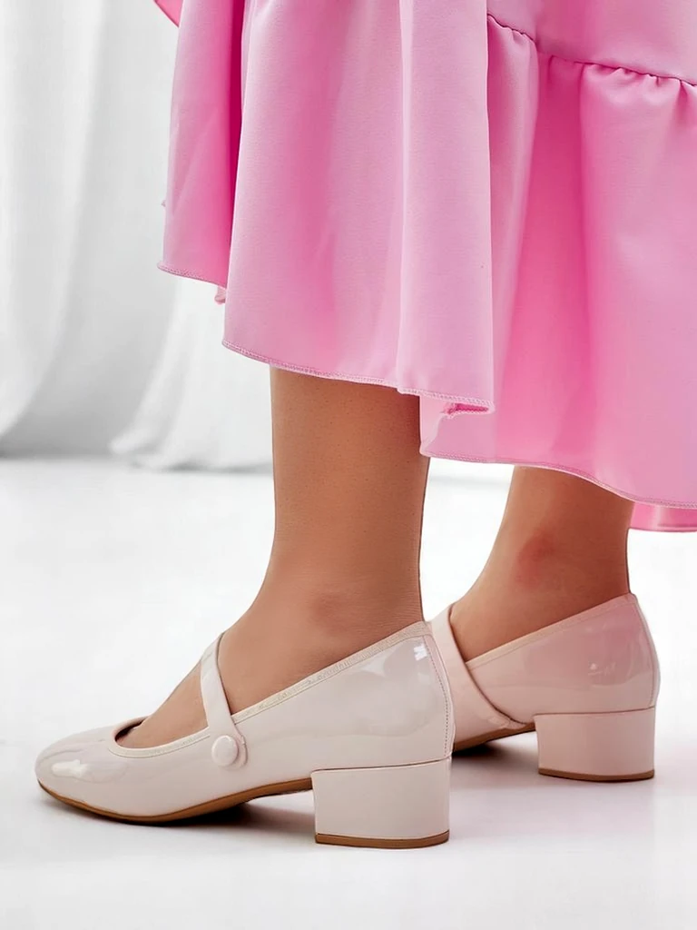 Royalfashion Women's Low Heel Pumps Omagga