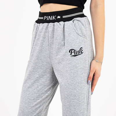 Šviesiai pilkos moteriškos sportinės kelnės - Drabužiai