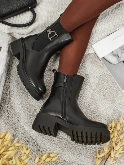 Высокие женские ботильоны из экокожи Ovella