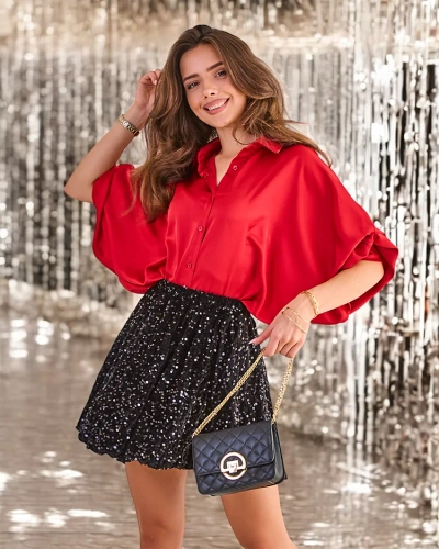 Короткая юбка от Royalfashion с пайетками