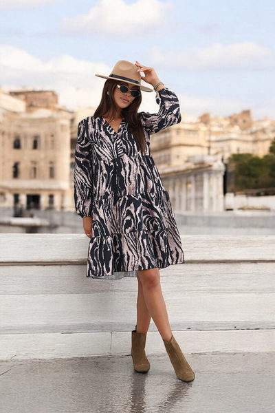 Женское платье с принтом Royalfashion