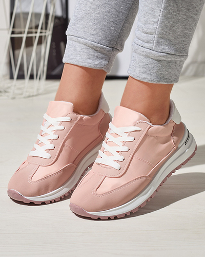 Женские розовые спортивные туфли на шнуровке Sweri - Обувь