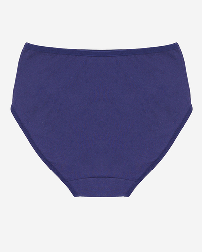 Tamsiai mėlynos moteriškos kelnaitės, kelnaitės PLIUS DYDIS- Apatiniai