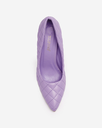 Фиолетовые женские туфли на шпильке с тиснением Torosa- Footwear