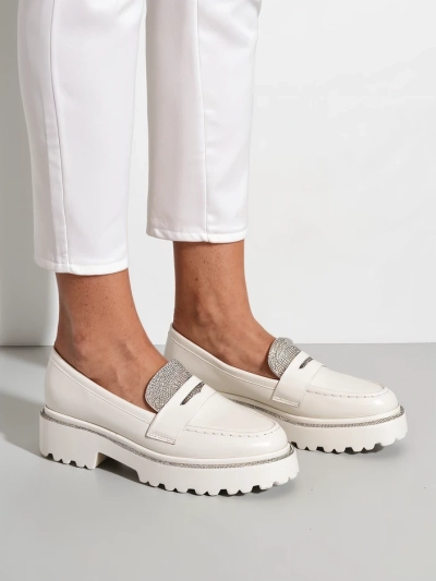 Royalfashion Женские мокасины с стразами Vinness