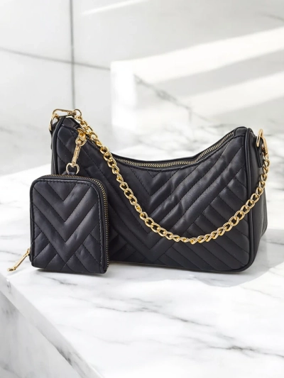 Royalfashion Небольшая женская стеганая сумочка с кошельком