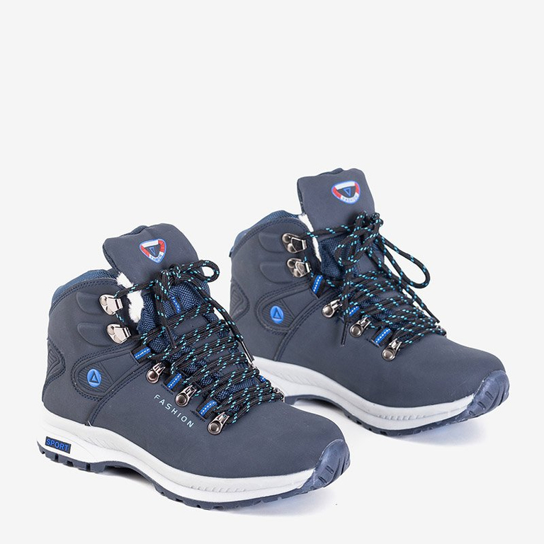 „Inesa“ tamsiai mėlyni moteriški sniego batai su izoliacija - batai