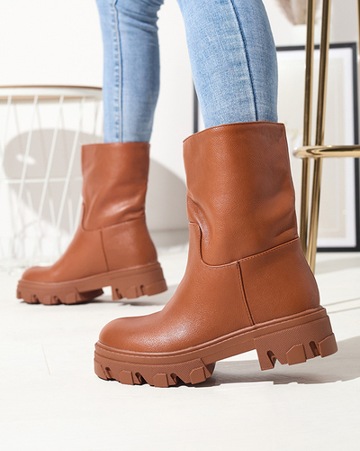 Верблюжьи женские ботинки на толстой подошве Rerann- Footwear