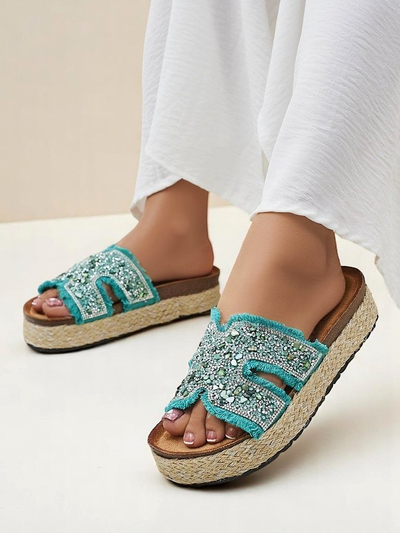 Royalfashion moteriškos sandalės su Candy Candy dekoracijomis