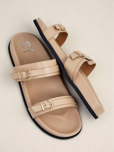 Royalfashion Женские шлепанцы из экокожи EcoTwins Slides