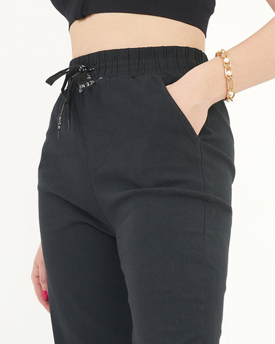 Черные женские джоггеры