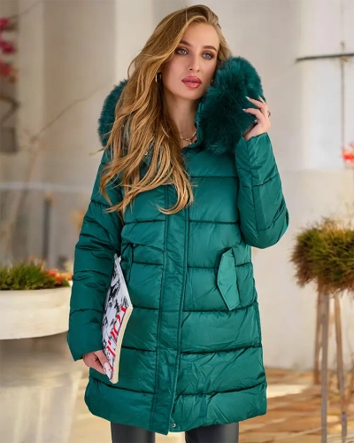 Женская стеганая зимняя куртка Royalfashion