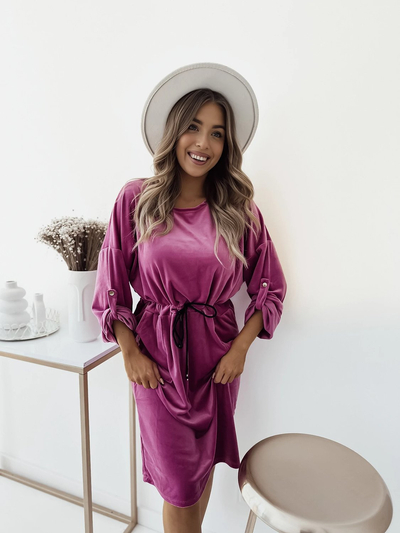 Royalfashion Женское платье-миди цвета фуксии