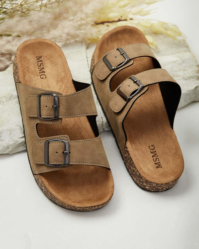 Royalfashion Мужские шлепанцы с пряжками Foumyn