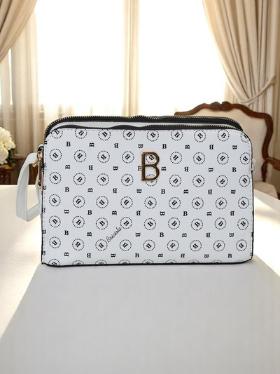 Royalfashion Maža rankinė iš ekologiškos odos su Viva Linea spauda