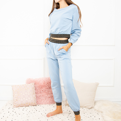 Moteriškas mėlynas sportinis komplektas - Drabužiai