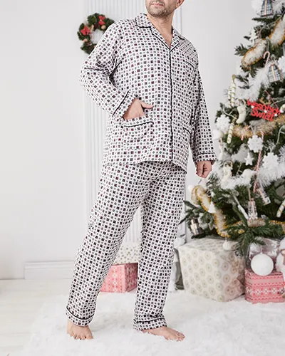 Royalfashion Vyriški pižamos su raštu