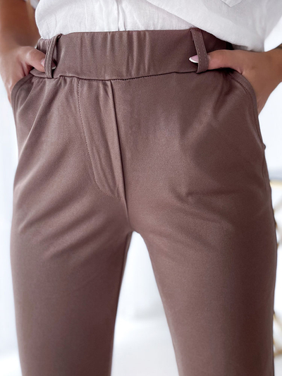 Royalfashion Светло-коричневые женские треггинсы