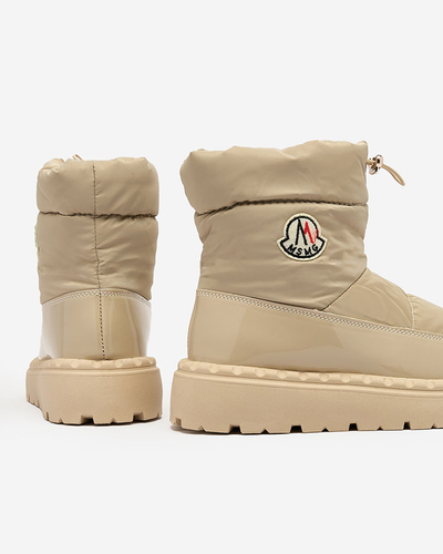 "Royalfashion" Šviesiai rudos spalvos moteriški sniego batai Ireda