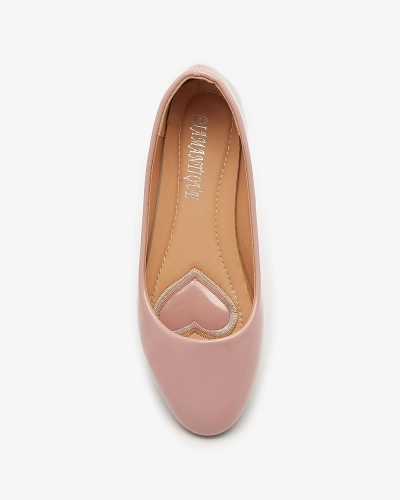 Pink Moteriški lakuoti balerinai "Fama" - Avalynė