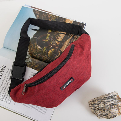 Красная спортивная поясная сумка unisex