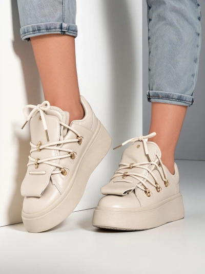 Royalfashion moteriški sportbačiai su dekoratyvine liežuvėliu Domatories