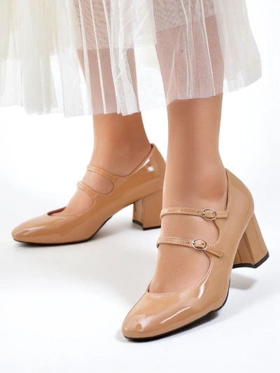 Royalfashion Женские туфли на каблуках из лаковой кожи с ремешками Ovinna