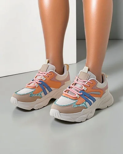 Royalfashion moterški sportiniai paštukai ant storesnio pado Aimo