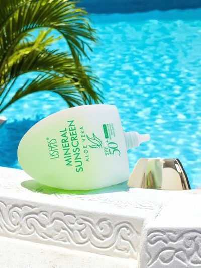 USHAS Сильный увлажняющий солнцезащитный крем с алоэ SPF 50