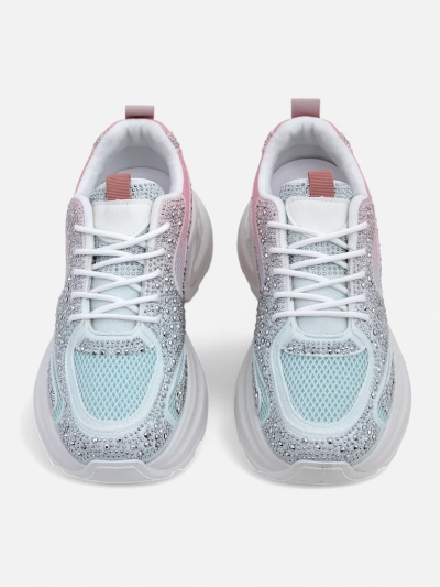 Royalfashion moterški sportiniai treneriai su deimantais Bloss