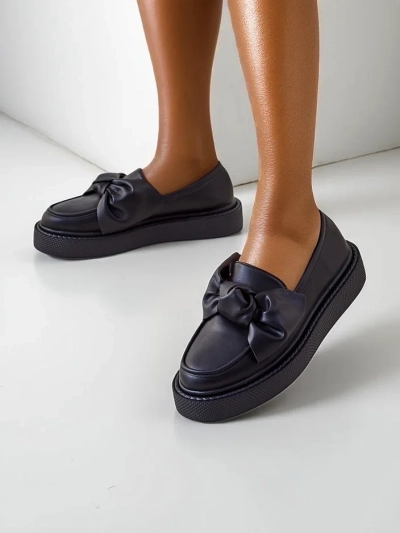 Royalfashion Elegantiški moterų mokasinai su kaspinu Ortto