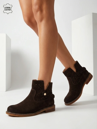 Ažuoriniai moteriški aulinukai iš natūralios odos Unimi