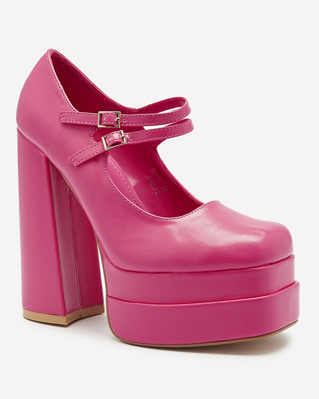 Fuksijos spalvos moteriški aukštakulniai Edisa - Avalynė