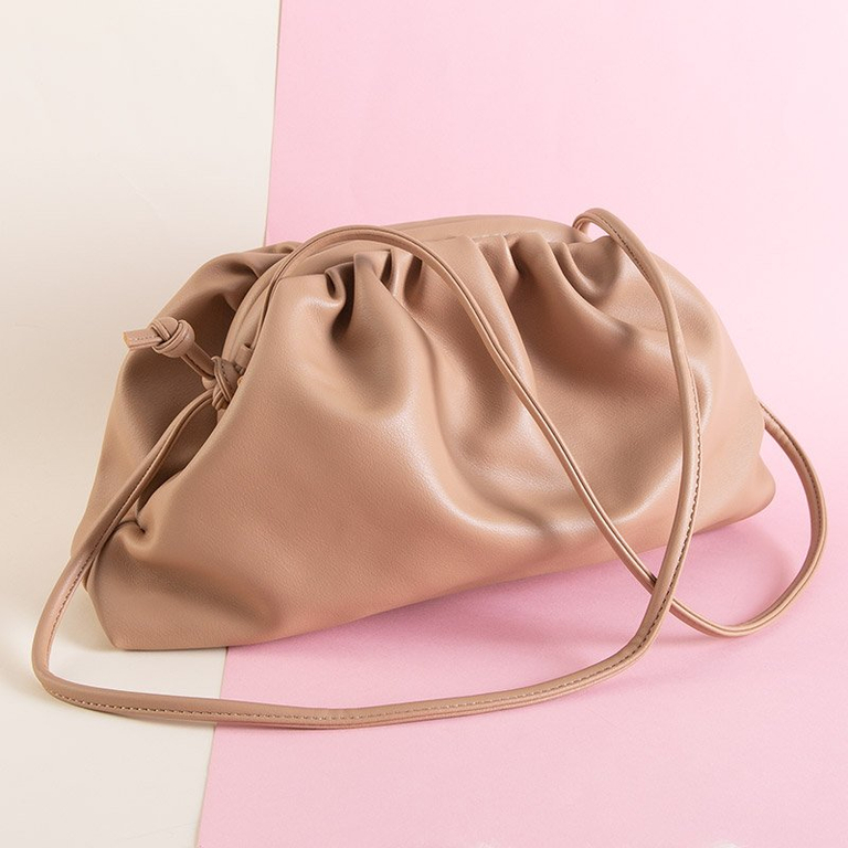 Moteriška smėlio spalvos marga rankinė per petį - Priedai